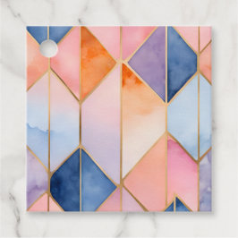 Farbenfrohe Gestaltete Glaskunst - Tags Geschenkanhänger