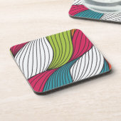 Farbenfrohe Gestaltung 2 Untersetzer (Linke Seite)