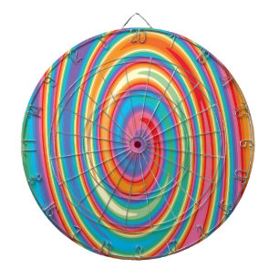 Farbenfrohe Gestaltung Dartscheibe