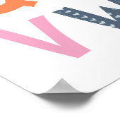 Farbenfrohe Gestaltung des Alphabet Kids Room Poster (Ecke)