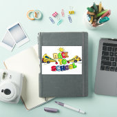 Farbenfrohe Gestaltung des Cartoon in der Schule Aufkleber (iPad Hülle)