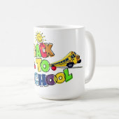 Farbenfrohe Gestaltung des Cartoon in der Schule Kaffeetasse (VorderseiteRechts)