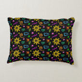 Farbenfrohe Gestaltung des Hintergrunds für Kinder Zierkissen (Rückseite)