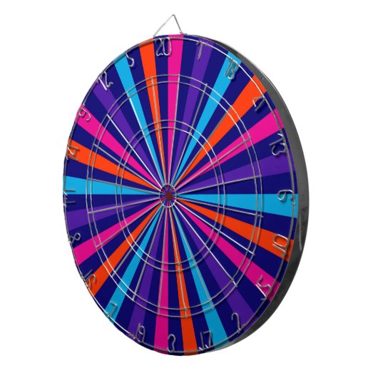 Farbenfrohe Gestaltung des Sonnenschutzberst Dartscheibe (Vorderseite rechts)