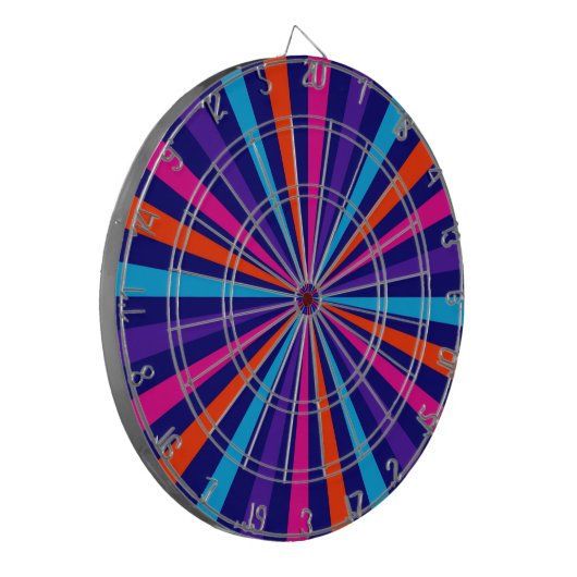 Farbenfrohe Gestaltung des Sonnenschutzberst Dartscheibe (Vorderseite Links)