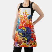 Farbenfrohe Gestaltung des Unterwasserlebens Schürze (InSitu)