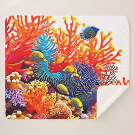 Farbenfrohe Gestaltung des Unterwasserlebens Sherpadecke