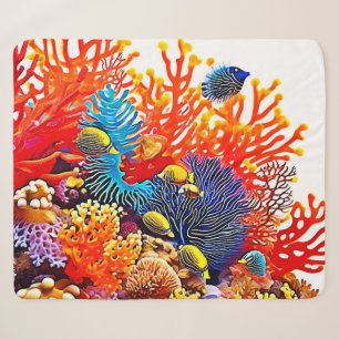 Farbenfrohe Gestaltung des Unterwasserlebens Sherpadecke