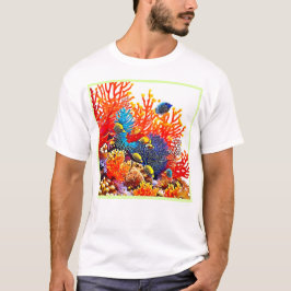 Farbenfrohe Gestaltung des Unterwasserlebens T-Shirt