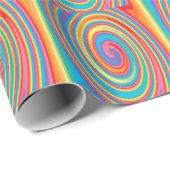 Farbenfrohe Gestaltung Geschenkpapier (Rolleneckpunkt)