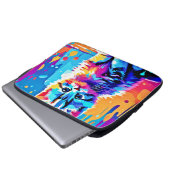 Farbenfrohe Gestaltung Laptopschutzhülle (Vorne Knopf)