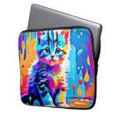 Farbenfrohe Gestaltung Laptopschutzhülle (Vorderseite Links)