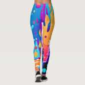Farbenfrohe Gestaltung Leggings (Rückseite)