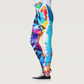 Farbenfrohe Gestaltung Leggings (Links)