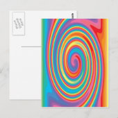 Farbenfrohe Gestaltung Postkarte (Vorne/Hinten)