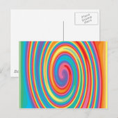 Farbenfrohe Gestaltung Postkarte (Vorne/Hinten)