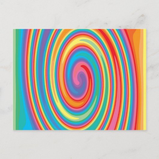Farbenfrohe Gestaltung Postkarte (Vorderseite)
