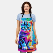 Farbenfrohe Gestaltung Schürze (Getragen)