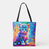 Farbenfrohe Gestaltung Tasche (Rückseite)
