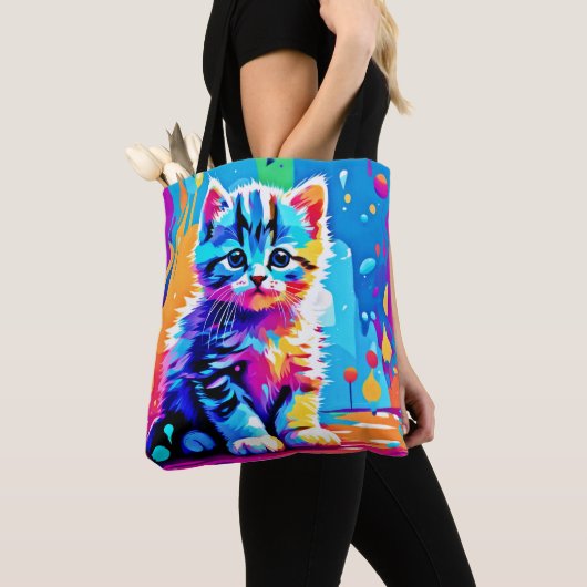 Farbenfrohe Gestaltung Tasche (Von Nahem)
