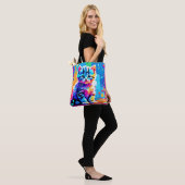 Farbenfrohe Gestaltung Tasche (Am Model)
