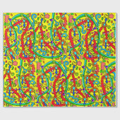 Farbenfrohe Gestaltungspapier Tamara Diaz Art Geschenkpapier (Flach)