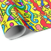 Farbenfrohe Gestaltungspapier Tamara Diaz Art Geschenkpapier (Rolleneckpunkt)