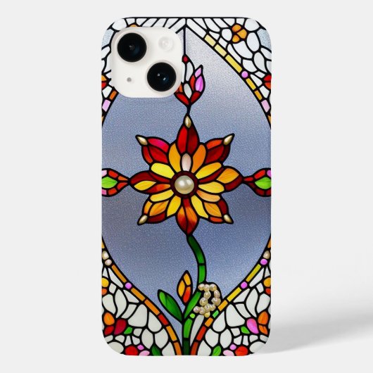 Farbenfrohe gestanzte Glasbläserei Case-Mate iPhone Hülle (Rückseite)