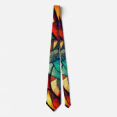 Farbenfrohe gestanzte Glasentnahme Krawatte (Vorderseite)