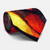 Farbenfrohe gestanzte Glasentnahme Krawatte (Gerollt)