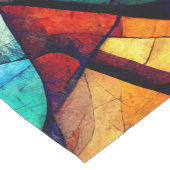 Farbenfrohe gestanzte Glasentnahme Kurzer Tischläufer (Ecke)