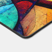 Farbenfrohe gestanzte Glasentnahme Schreibtischunterlage (Ecke)