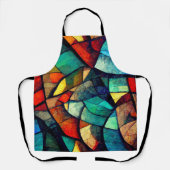 Farbenfrohe gestanzte Glasentnahme Schürze (Vorderseite)