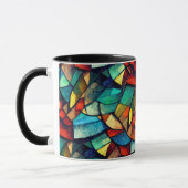 Farbenfrohe gestanzte Glasentnahme Tasse (Links)