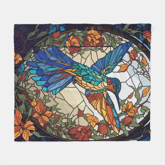 Farbenfrohe gestanzte Gläser Fleecedecke (Vorderseite (Horizontal))