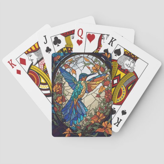 Farbenfrohe gestanzte Gläser Spielkarten (Rückseite)