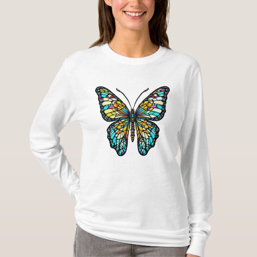 Farbenfrohe gestanzte Glaskugel T-Shirt (Vorderseite)