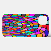 Farbenfrohe gestanzte Glaskunst Case-Mate iPhone Hülle (Rückseite (Horizontal))
