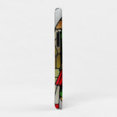 Farbenfrohe gestanzte Glaskunst mit Vögeln Case-Mate iPhone Hülle (Hinten/Rechts)
