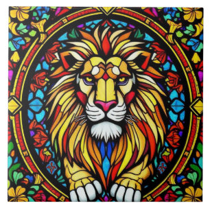 Farbenfrohe gestanzte Glasleuchte Tier Inspiriert Fliese