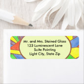 Farbenfrohe, gestanzte Glasmalereimarken (Insitu)