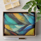 Farbenfrohe gestanzte Glasmosaikkunst Seidenpapier (Geschenk)