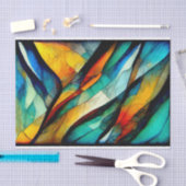 Farbenfrohe gestanzte Glasmosaikkunst Seidenpapier (Handwerk)