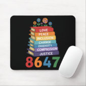 Farbenfrohe gestapelte Bücher für den Wandel Anti Mousepad (Mit Mouse)
