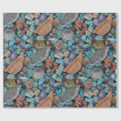 Farbenfrohe Gesteinsgesteine, natürliche Beschaffe Geschenkpapier (Flach)