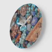 Farbenfrohe Gesteinsgesteine, natürliche Beschaffe Große Wanduhr (Winkel)