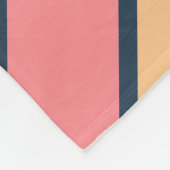 Farbenfrohe gestreifte 70er 80er Classic Retro Str Fleecedecke (Ecke)