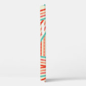 Farbenfrohe gestreifte Abstrakte Muster Case-Mate iPhone Hülle (Rückseite / Rechts)