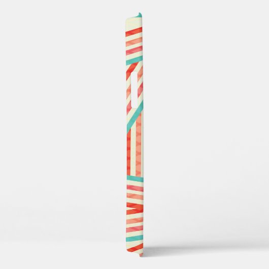 Farbenfrohe gestreifte Abstrakte Muster Case-Mate iPhone Hülle (Rückseite / Rechts)