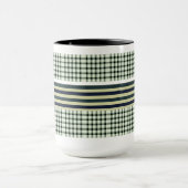 Farbenfrohe gestreifte Kaffeemaschine Tasse (Zentrum)